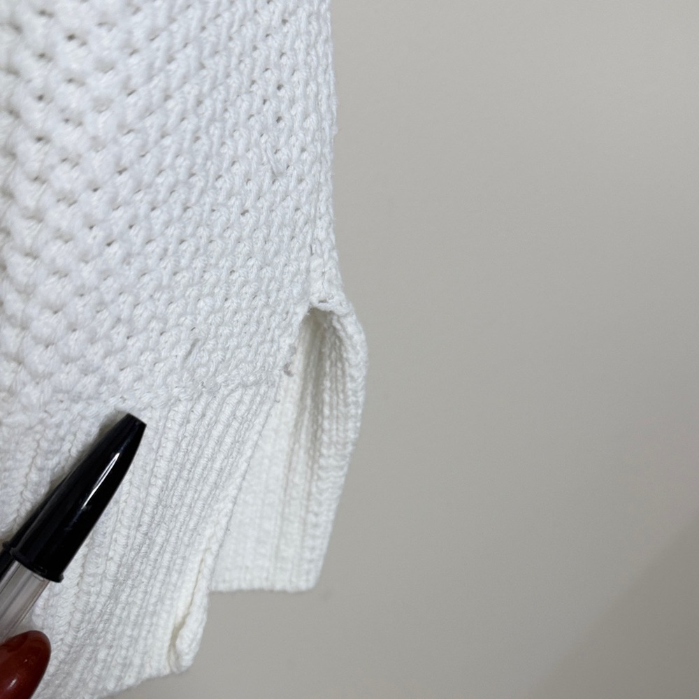 Lauren Ralph Lauren V-Neck Sweater in White Size XL - Picture 8 of 11